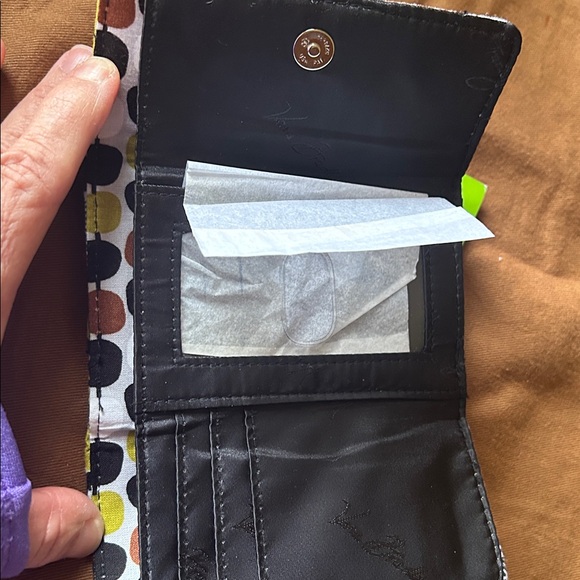 Vera Bradley Cocoa Moss Kisslock Wallet NWT - Picture 3 of 7